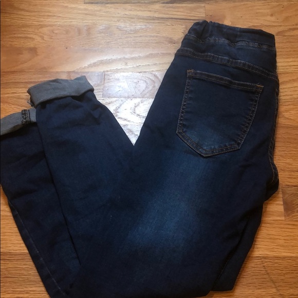 Jeans, distressed, pull-on, elastic waste, Small. - Picture 6 of 8